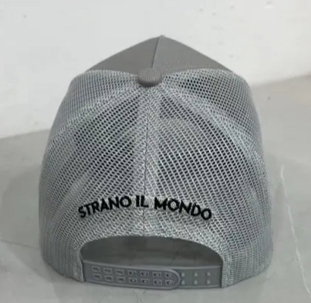 Grey Trucker Style Cap